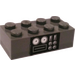 LEGO Brick 2 x 4 with Sandcrawler Gauges Sticker (3001)