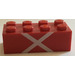 LEGO Steen 2 x 4 met &quot;X&quot; (3001)