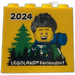 LEGO Steen 2 x 4 x 3 met 2024 LEGOLAND Feriendorf Waldabenteuer-Lodge (30144)