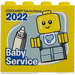 LEGO Steen 2 x 4 x 3 met Baby Service 2022 Legoland Deutschland (30144)