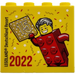 LEGO Steen 2 x 4 x 3 met Besuchermeister 2022 Legoland Deutschland Resort en 15 Gold (30144)