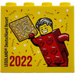 LEGO Brick 2 x 4 x 3 with Besuchermeister 2022 Legoland Deutschland Resort and 15 Gold (30144)