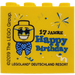 LEGO Steen 2 x 4 x 3 met Birthday 2019 Legoland Deutschland Resort en 17 Jahre Happy Birthday (30144)