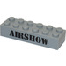 LEGO Brick 2 x 6 with AIRSHOW in Black Sticker (2456)