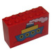 LEGO Steen 2 x 6 x 3 met Boat Decoratie (6213)