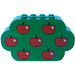 LEGO Brick 2 x 8 x 4 with Curved Ends with Apples (6214)