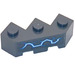 LEGO Brick 3 x 3 Facet with Blue Lightning Sticker (2462)