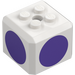 LEGO Brick 3 x 3 x 2 Cube with 2 x 2 Studs on Top with Dark Purple Circles (66855 / 94664)