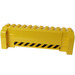 LEGO Brick Hollow 4 x 12 x 3 with 8 Pegholes with Black and Yellow Danger Stripes (Both Sides) Sticker (52041)