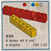 LEGO Brique Pack, 1 x 6 et 1 x 8 225
