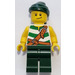 LEGO Brickbeard&#039;s Bounty Pirate with White and Green Shirt Minifigure