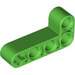 LEGO Fel groen Balk 2 x 4 Krom 90 graden, 2 en 4 Gaten (32140 / 42137)
