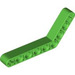 LEGO Leuchtend grün Strahl Gebogen 53 Grad, 4 und 6 Löcher (6629 / 42149)
