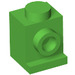 LEGO Fel groen Steen 1 x 1 met Koplamp en Slot (4070 / 30069)