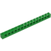 LEGO Leuchtendes Grün Stein 1 x 16 mit Löcher (3703)