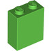 LEGO Leuchtend grün Backstein 1 x 2 x 2 mit Innenbolzenhalter (3245)