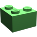 LEGO Bright Green Brick 2 x 2 Corner (2357)