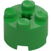 LEGO Fel groen Steen 2 x 2 Rond (3941 / 6143)