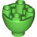 LEGO Leuchtend grün Backstein 2 x 2 x 1.3 Runden Invertiert Dome (24947)