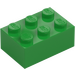 LEGO Světle zelená Kostka 2 x 3 (3002)