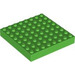 LEGO Leuchtend grün Backstein 8 x 8 (4201 / 43802)