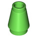 LEGO Bright Green Cone 1 x 1 with Top Groove (28701 / 59900)