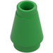 LEGO Bright Green Cone 1 x 1 with Top Groove (4589)