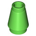 LEGO Bright Green Cone 1 x 1 with Top Groove (59900)