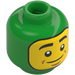 LEGO Bright Green Dinosaur Suit Guy Minifigure Head (Recessed Solid Stud) (3274 / 103129)