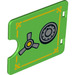 LEGO Leuchtend grün Tür 3 x 4 mit Cut Out mit Safe Tür (27382 / 43698)