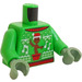 LEGO Leuchtendes Grün Drax mit Weihnachten Pullover Minifigur Torso (973 / 76382)