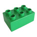 LEGO Fel groen Duplo Steen 2 x 3 (87084)