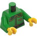 LEGO Fel groen Elf met Helm en Gogles Minifiguur Torso (973)