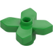 LEGO Leuchtendes Grün Blume 2 x 2 mit Angular Blätter (4727)