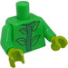 LEGO Bright Green Flower Pot Girl Minifig Torso (973 / 88585)