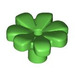 LEGO Bright Green Flower with Squared Petals (without Reinforcement) (4367 / 32606)