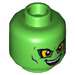 LEGO Bright Green Green Goblin Minifigure Head (Recessed Solid Stud) (3626 / 21118)