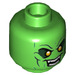 LEGO Bright Green Green Goblin Minifigure Head (Recessed Solid Stud) (3626 / 74434)