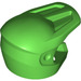 LEGO Leuchtend grün Helm mit Open Visier und Brim (35458)