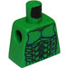 LEGO Bright Green Minifig Torso without Arms with Green Goblin pattern (973)