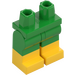 LEGO Fel groen Minifiguur Heupen en benen met Geel Boots (21019 / 79690)