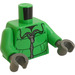 LEGO Verde brillante Minifigura Torso Puffer Snow Coat con Zipper (973 / 76382)