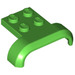 LEGO Leuchtend grün Kotflügel Platte 2 x 2 mit Shallow Rad Bogen (28326)