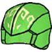 LEGO Vert clair Ninjago Smooth capuche  avec Bright Light Jaune Energy Symbol (2187)