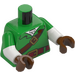 LEGO Leuchtendes Grün Ocarina von Time Link Minifigur Torso (973)