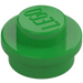 LEGO Fel groen Plaat 1 x 1 Rond (6141 / 30057)