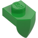 LEGO Verde brillante Piastra 1 x 1 con Downwards Dente (15070)