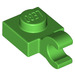 LEGO Fel groen Plaat 1 x 1 met Horizontale Klem (Dikke open &#039;O&#039;-clip) (52738 / 61252)