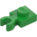 LEGO Verde brillante Piastra 1 x 1 con Verticale Clip (Spessa &quot;O&quot; aperta) (44860 / 60897)