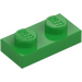 LEGO Bright Green Plate 1 x 2 (3023)